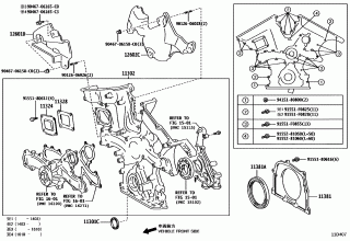 TIMING GEAR COVER & REAR END PLATE 2